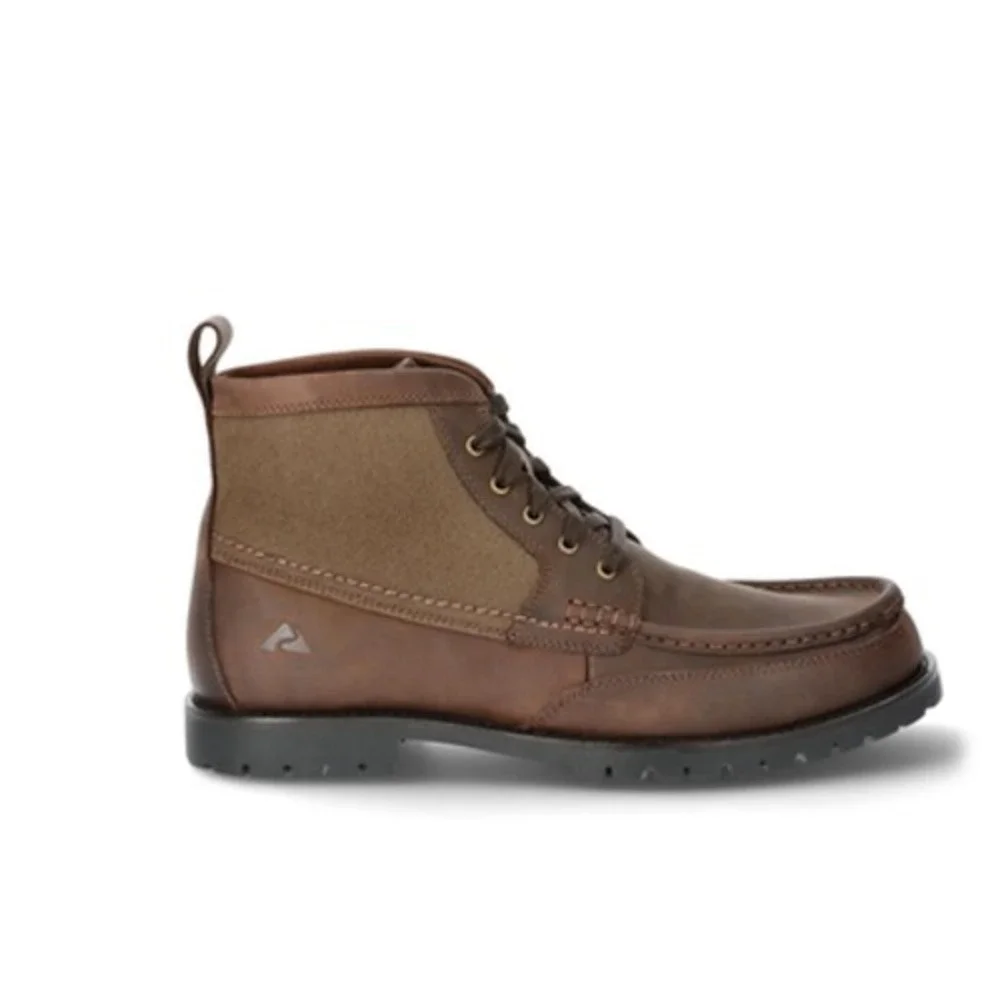 Ozark Trail Chukka Men's Boots Rolled‎ Brown Leather Street Casual Rugged Size 7